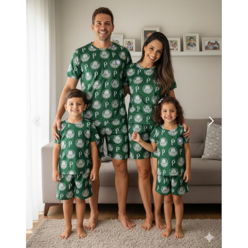 Pijama  Time futebol – Conjunto Camiseta e Shorts