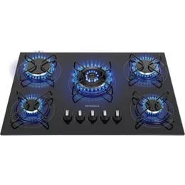 Cooktop a Gás 5 Bocas Mondial Preto/Inox Bivolt - CTG-03