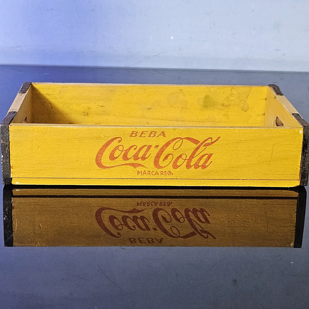 Mini Engradado Madeira Coca-Cola Anos 60