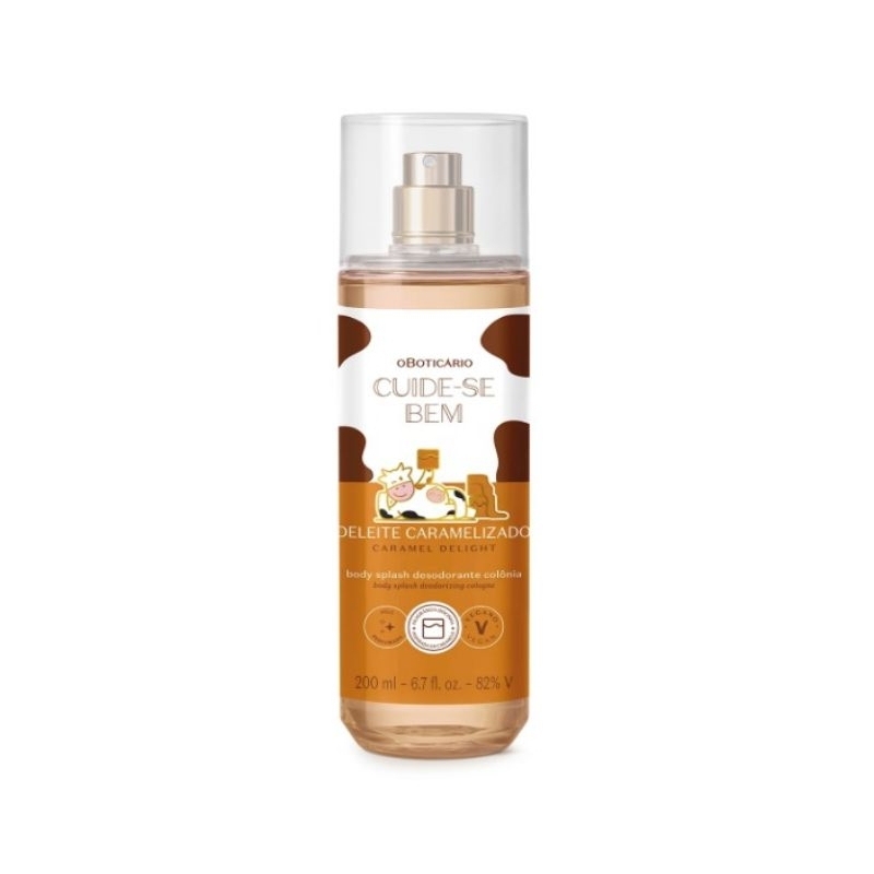Body Splash Deleite Caramelizado body splash boticario body splash doce Caramelo