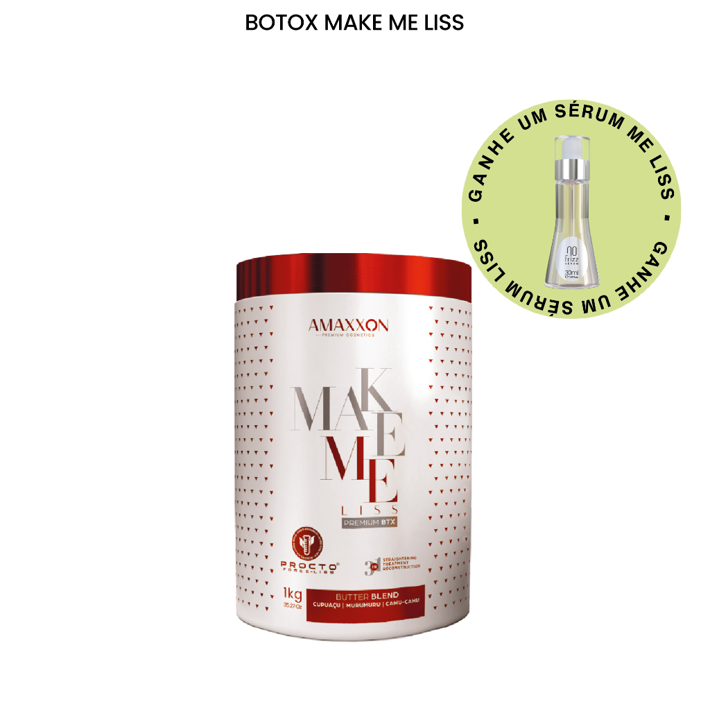 Btx Capilar Sem Formol Anti Frizz Redução De Volume 1kg