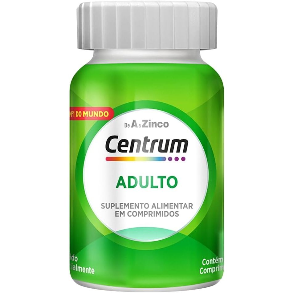Centrum Multivitaminico Adulto, Frasco com 60 Comprimidos