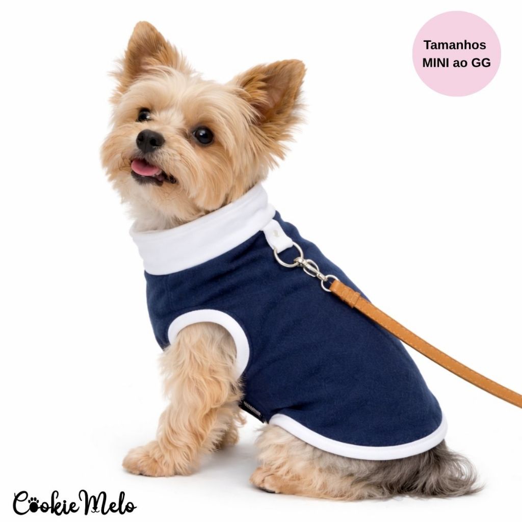 Roupinha Pet Roupa Para Guia Com Fivela Cachorro Gato Grande Porte Pequeno Medio Grande