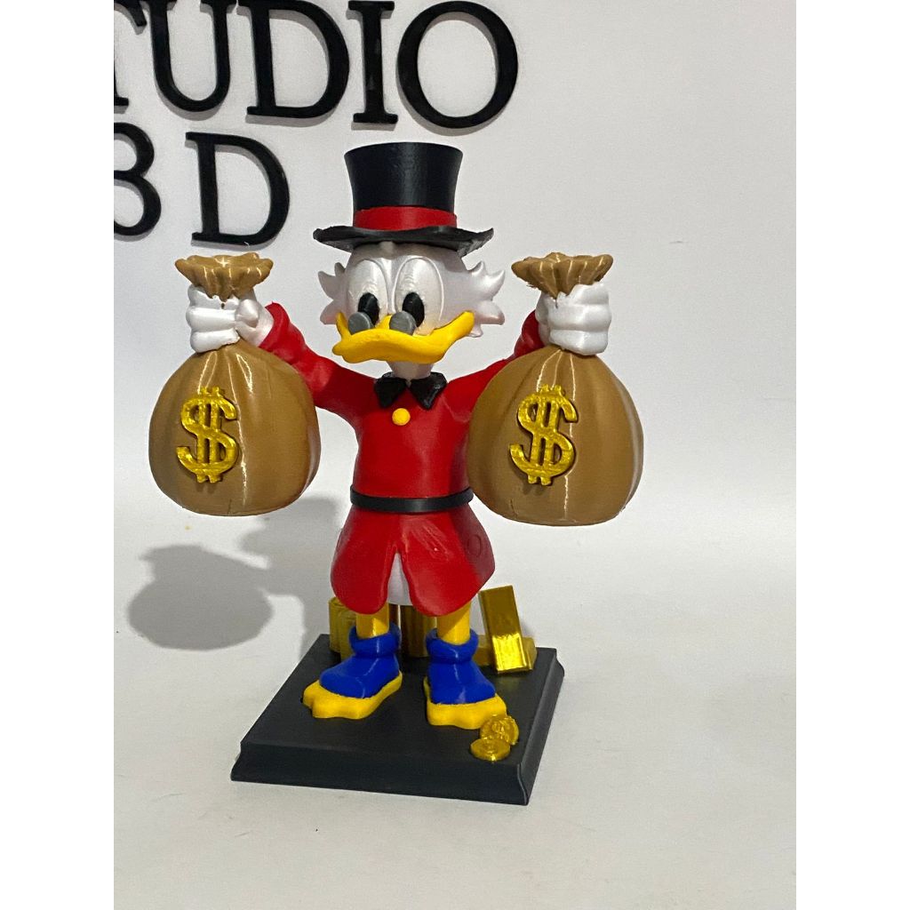 TIO PATINHAS DECORAÇÃO 17CM | BONECO TIO PATINHAS | BONECO DISNEY DECORATIVO | MINIATURA TIO PATINHAS | DECORAÇÃO GEEK