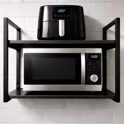 Suporte Microondas Air Fryer Forninho Impressora Prateleira de parede 2 andar MULTIUSO