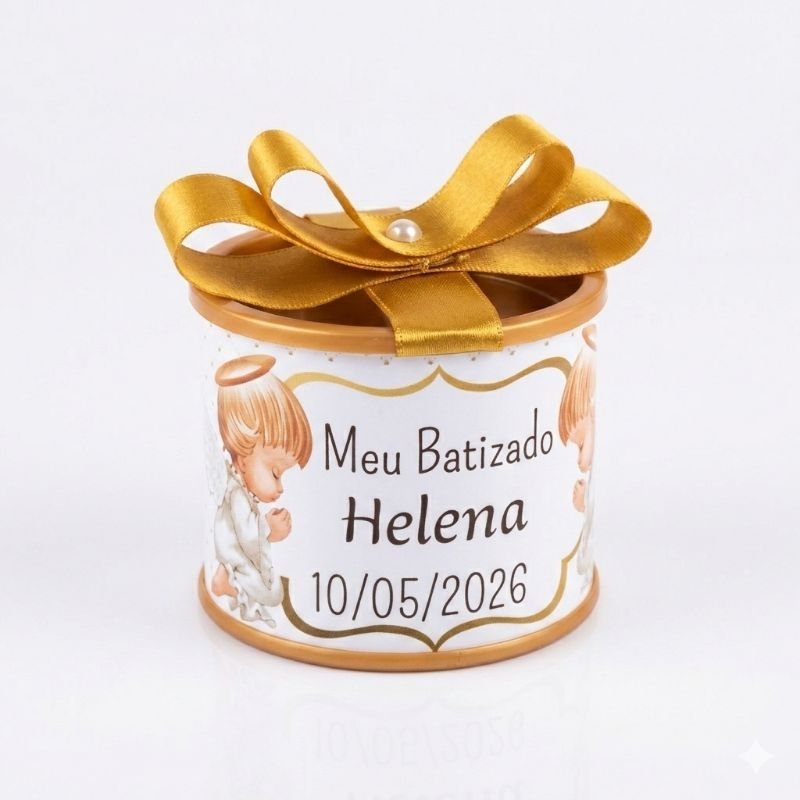 Tubolatas 5x6 Personalizadas para lembrancinhas de batizado - primeira comunhão, eucaristia/ maternidade