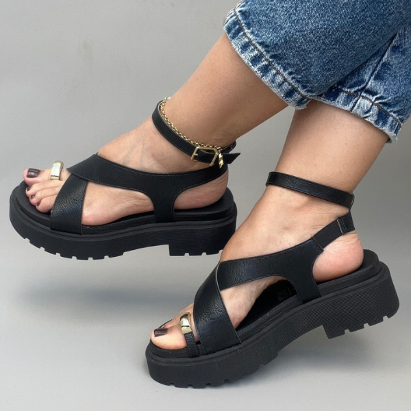 Sandália Vizzano Flatform Dedo Ring Toe Laçamento Feminina Confortável Original em Oferta na Shopee