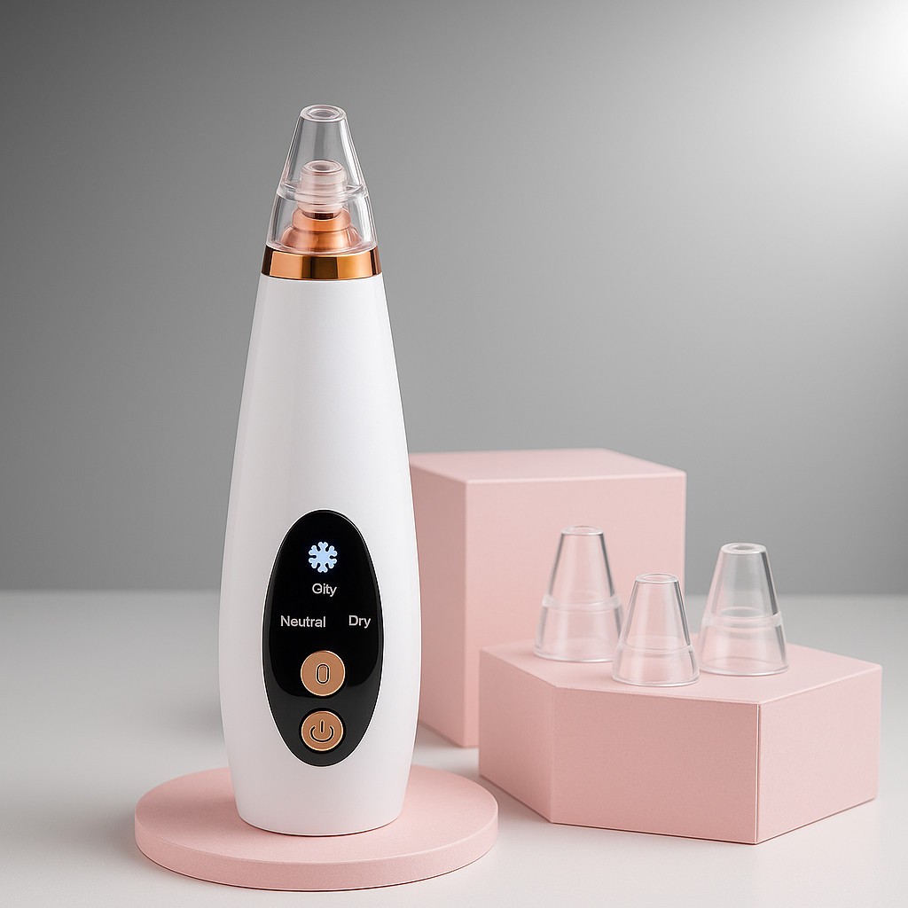 Removedor De Cravos E Poros Elétrico Limpador Recarregável 6 Pontas Limpeza Facial Profissional