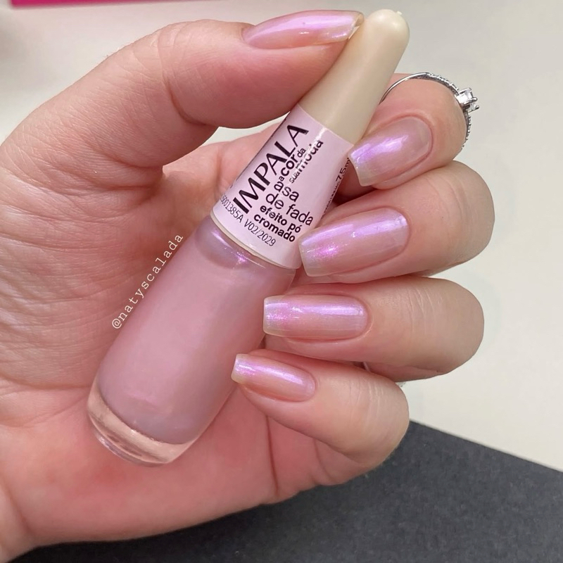 Esmalte Impala Efeito Pó Cromado A Cor da Sua Moda - Asa de Fada