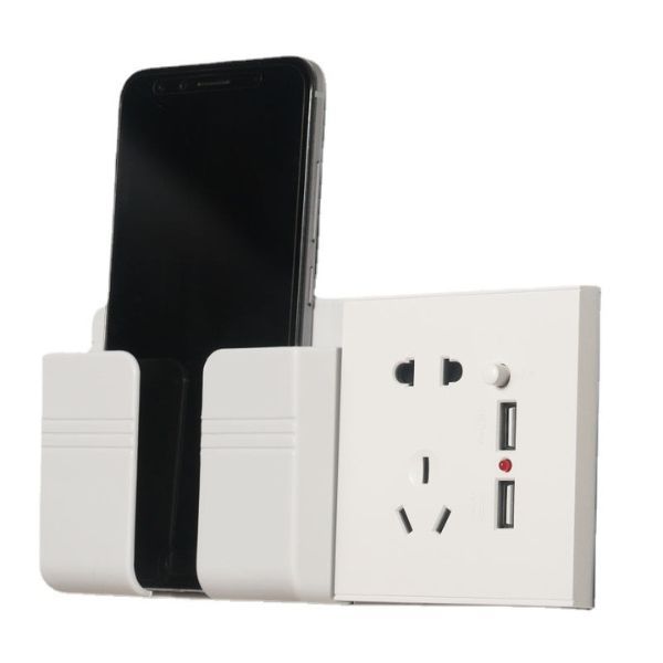 1/2/5 Pcs Suporte Para Controle Remoto Prático, Suporte Multiuso De Parede Para Celular Controle Plástico Para
