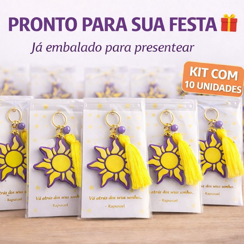 KIT 50 Chaveiros Rapunzel Enrolados Festa Infantil Lembrancinha Aniversário Decoração em Oferta na Shopee