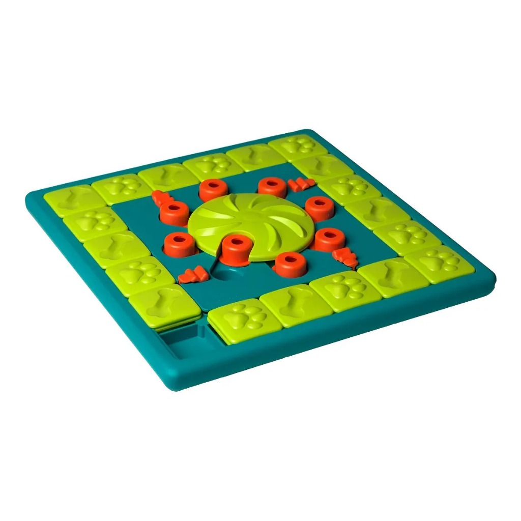 Brinquedo Tabuleiro Para Cães Nina Ottosson Multi Puzzle Cor Verde