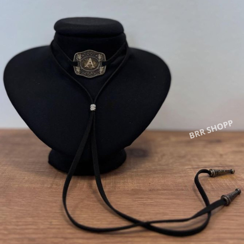 Colar gravadatinha country lançamento rodeio acessório western personalizado com inicial com regulador