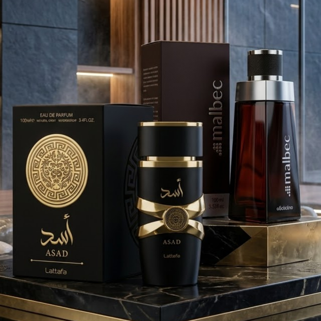 Kit Até 2 Perfumes Masculinos Assad Importado e Mlbc Fixação Forte Presente Masculino Premium
