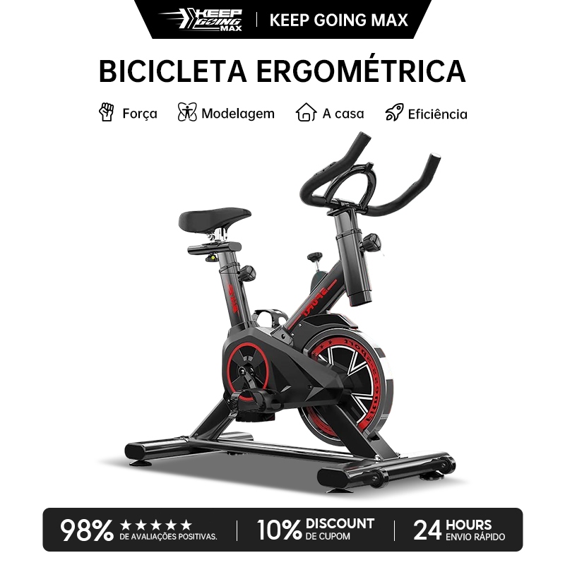 KEEP Bicicleta Spinning Ergométrica Para Exercícios Com Monitor Profissional Sport Suporta até 120kg