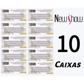 New Show 5/10 Caixas Cílios Tufos Sem Nó 12P/20P/30P/40P/50P Volume Russo Alongamento Nat…