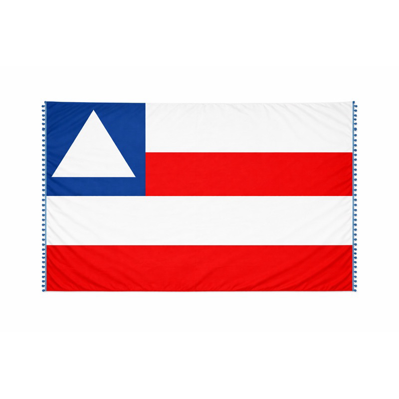 Canga Bandeira da Bahia 100x150cm | Canga de Praia Estampa Bahia | Tecido Leve e Secagem Rápida