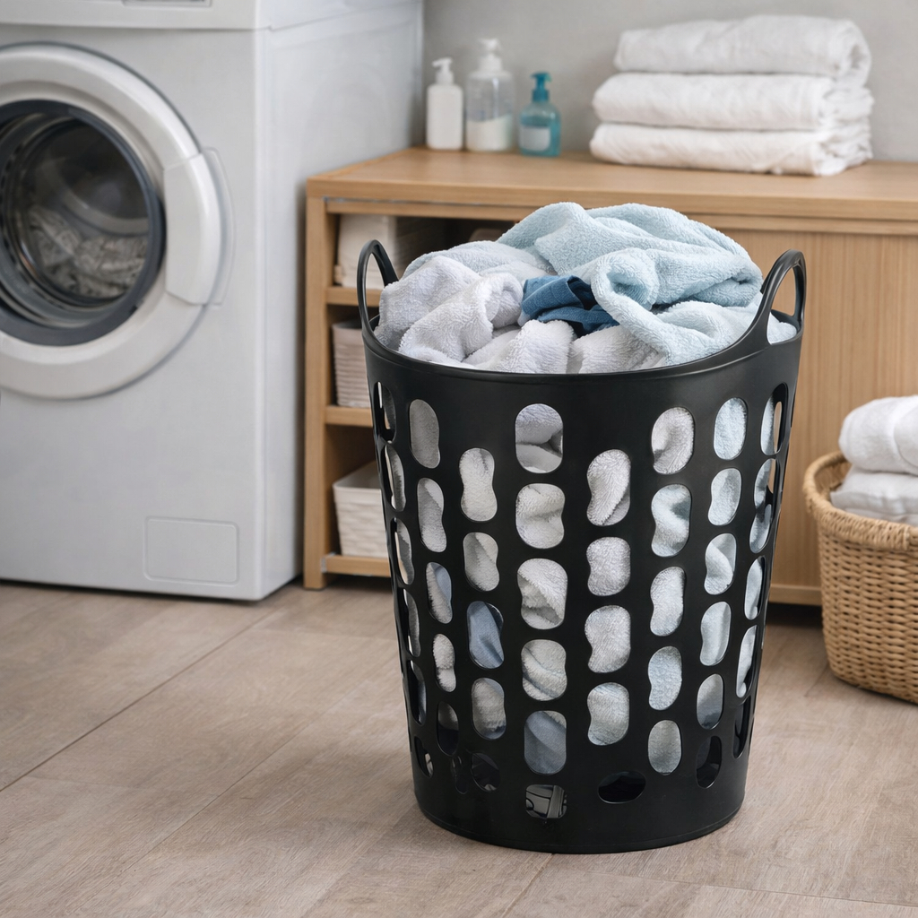 Cesto Roupa Suja Dobrável Organizador Lavanderia Roupa Brinquedo Resistente Multiuso com Alça