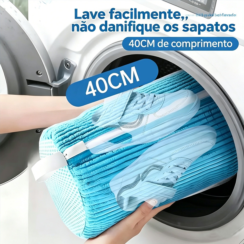 Sacos Lavar Sapato Saco De Viagem Armazenamento Malha Lavanderia Anti Deformação Saco de Lavagem Sapato