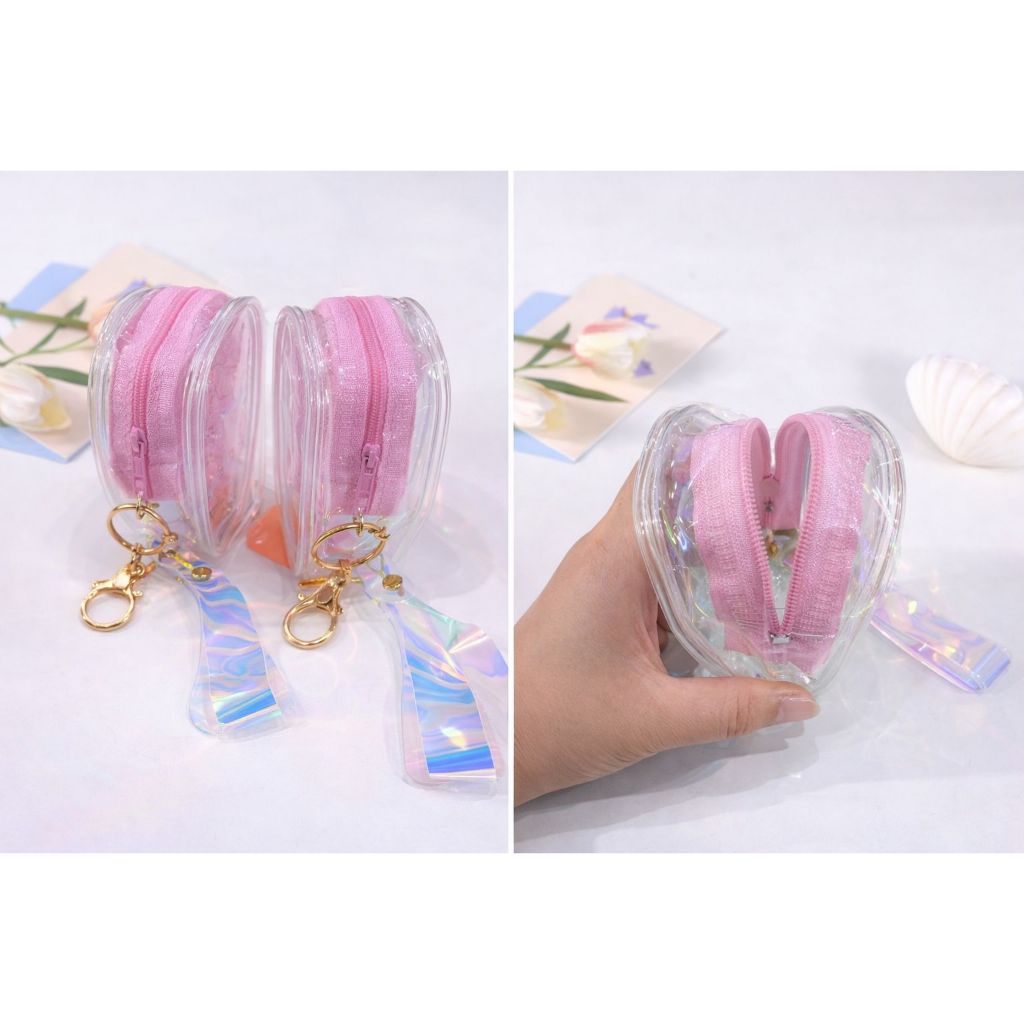 Mini Bolsinha Porta Moedas PVC com Chaveiro — imagem 2 de 2