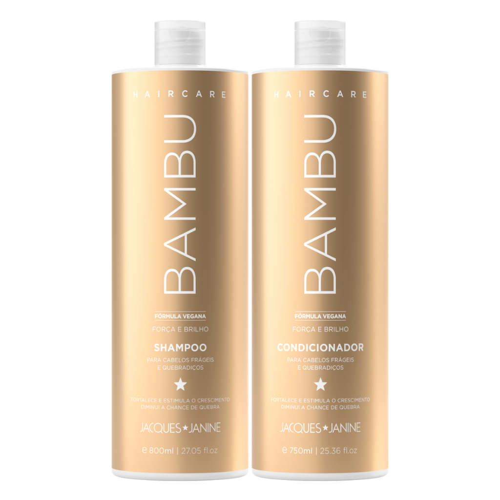 JACQUES JANINE - KIT - SHAMPOO 800ML OU CONDICIONADOR 750ML - BAMBU - +LISS - NUTRI - CURLS