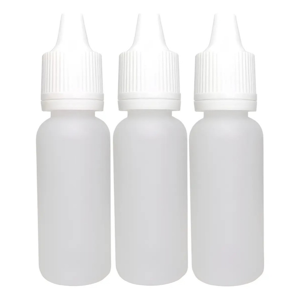 Frasco Plástico De 15ml - Conta Gotas - 100un Tampa Lacre!
