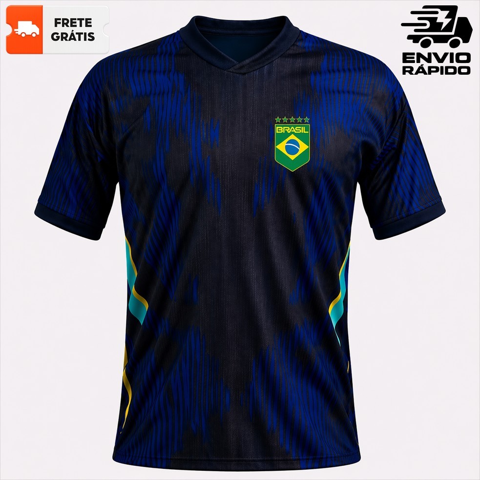 Camisa Camiseta Brasil Torcedor Patriota Copa do Mundo 2026 Dry Fit