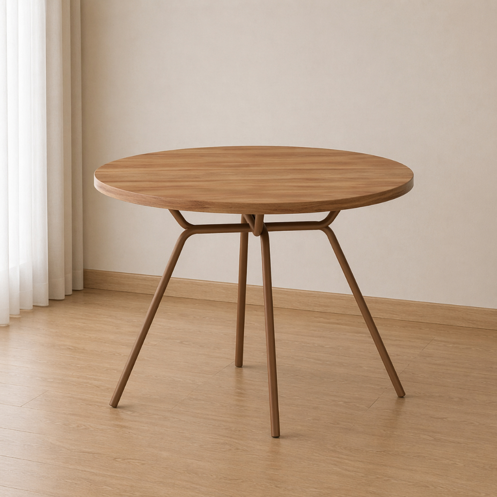 Imagem Mesa de Jantar Redonda 1m 1588 Carraro Freijó/Rose