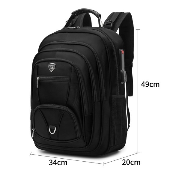 Mochila Bolsa Reforçada Cabo de Aço Notebook Faculdade Trabalho Escola Impermeável Resistente Grande