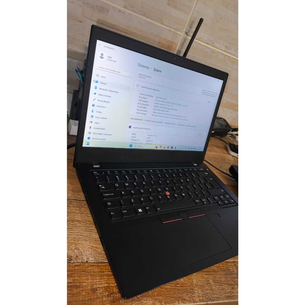 ThinkPad T14 Processador: Intel Core i5 10ª Geração, Memória: 8GB - Tampa externa envelopada - Bateria 84%