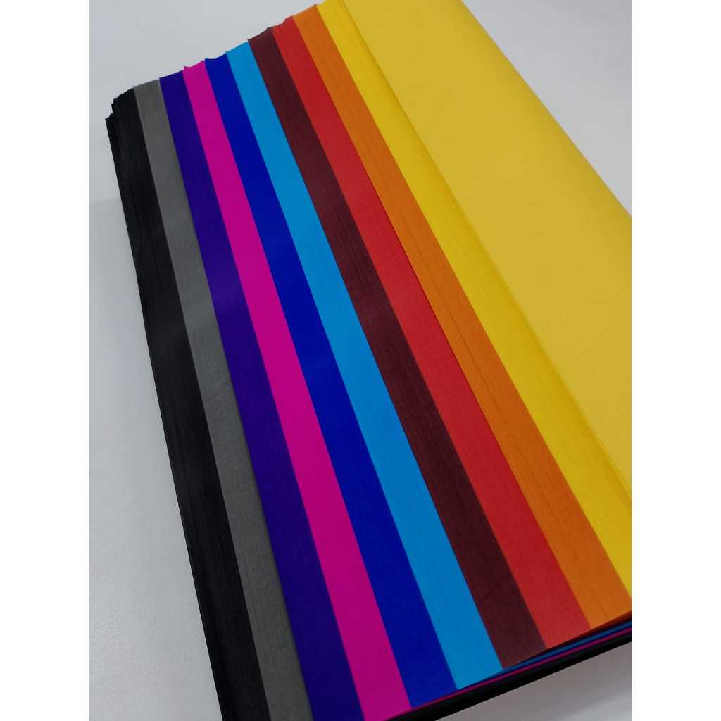 Papel de Seda 50x70 com 100 folhas Diversas Cores