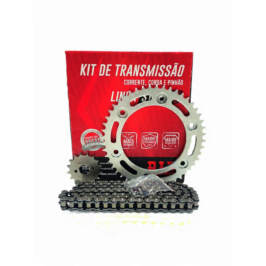 Kit Relação Transmissão Bros 160 Xre190 Com Retentor Did