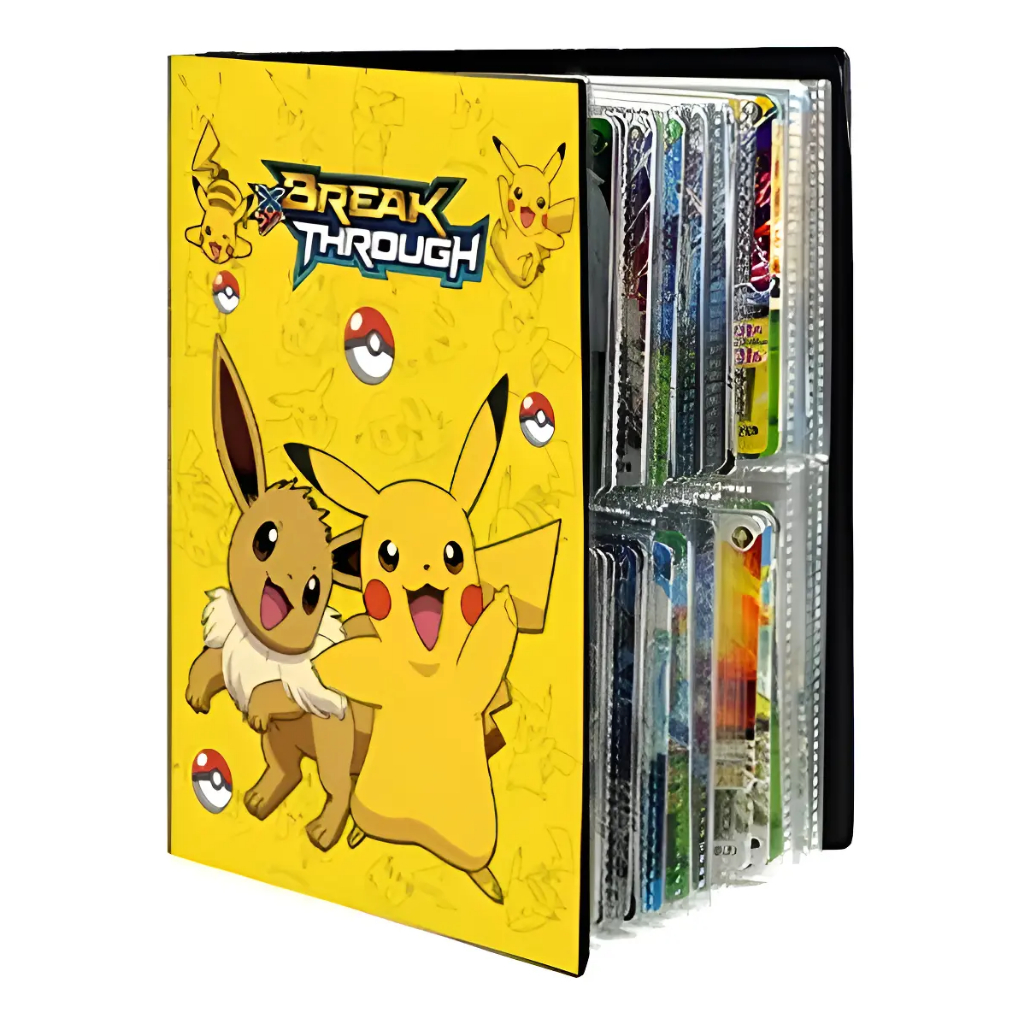Álbum Oficial Pokémon Porta 240 Cards Cartas Pikachu