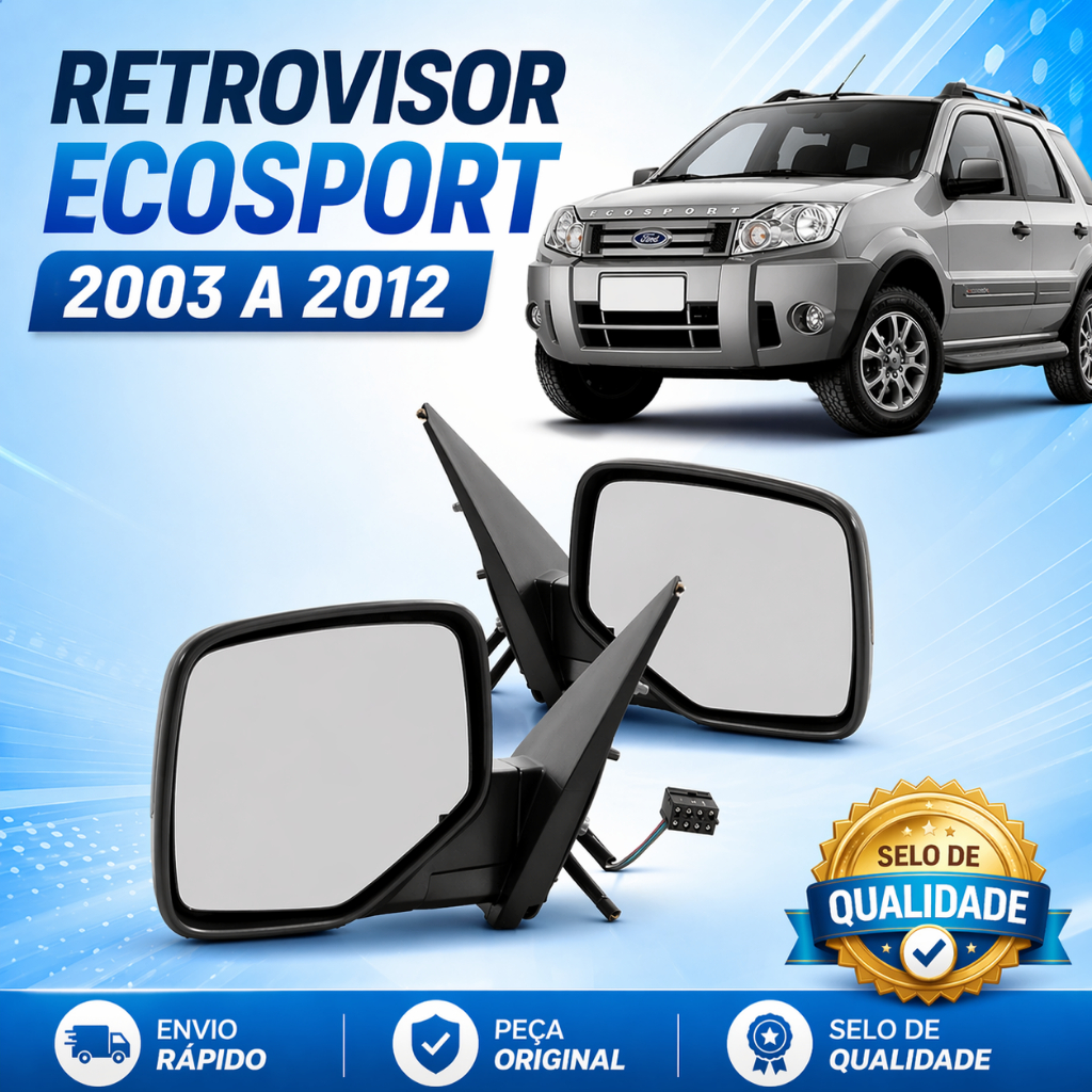 Retrovisor Ecosport 2003 2004 2005 2006 2007 2008 2009 2010 2011 2012