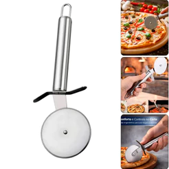 Cortador Carretilha De Massa Pizza Em Aço Inox Resistente