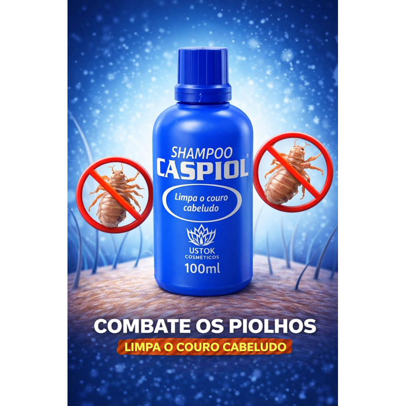Shampoo Caspiol 100 ml Anticaspa e piolho