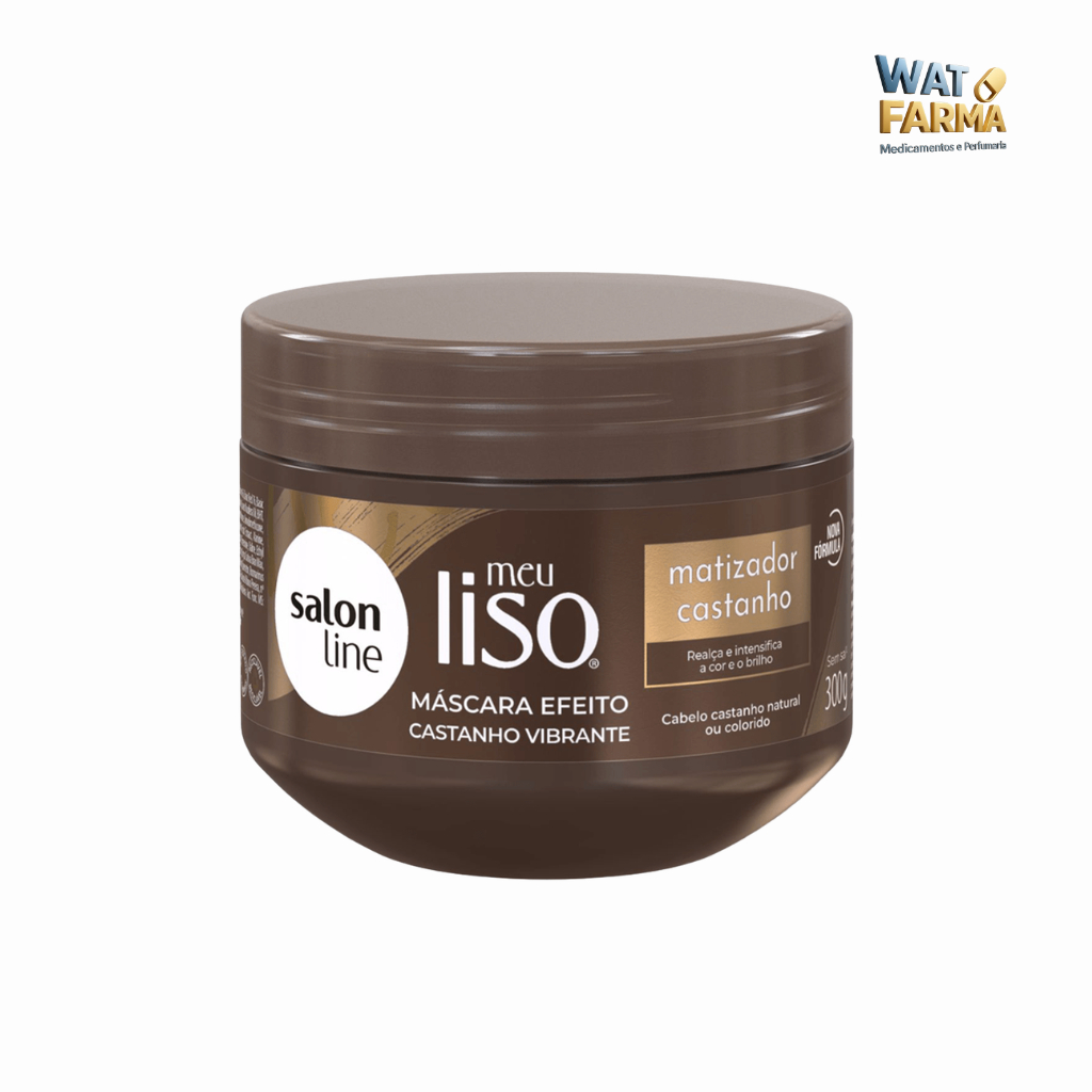 Máscara Matizadora Castanho Meu Liso Salon Line 300g Original