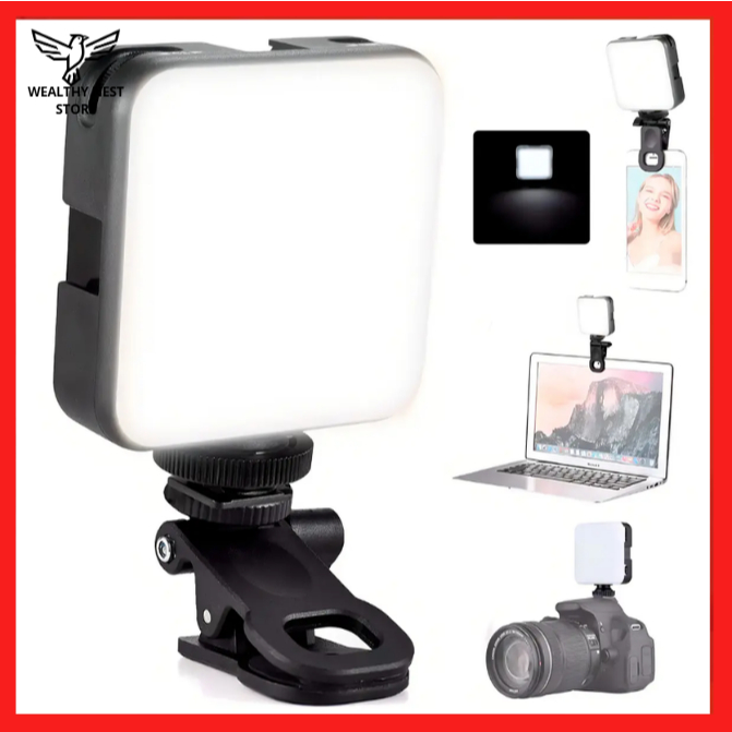 Mini Luz LED RGB Portátil para Vídeos, Fotos e Lives – Iluminador de Preenchimento Fotográfico Compacto