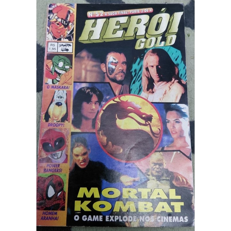 Revista Herói Gold 52 - Especial Mortal Kombat O Filme - 1995