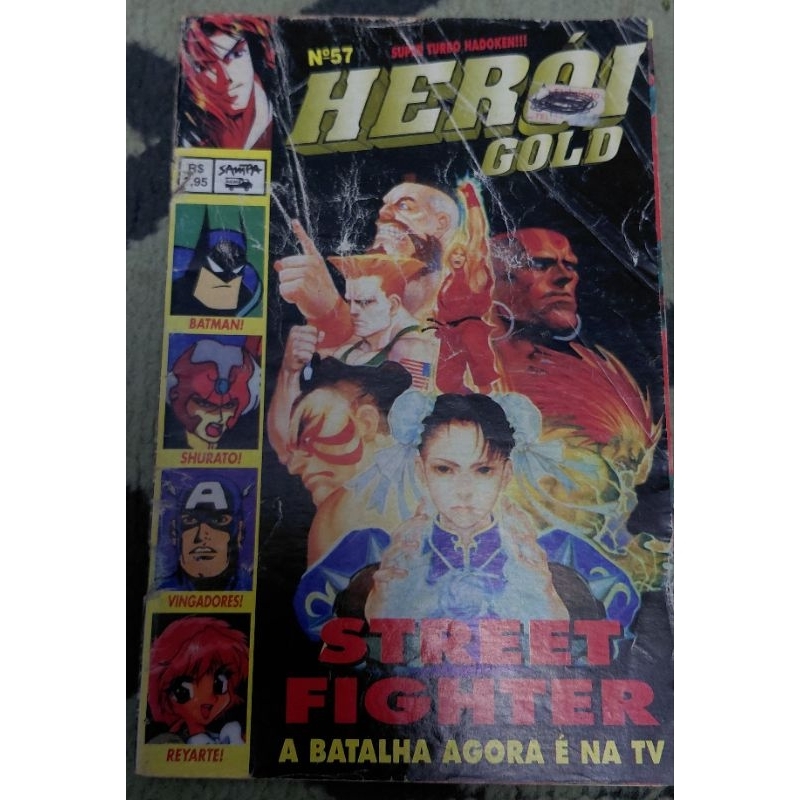 Revista Herói Gold 57 - Street Fighter II V - Batman - Shurato