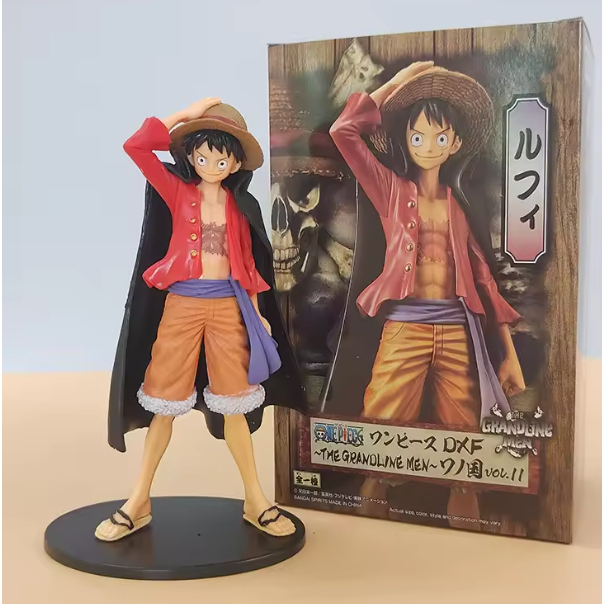 Action Figure Luffy 17cm One Piece Boneco Anime Colecionável
