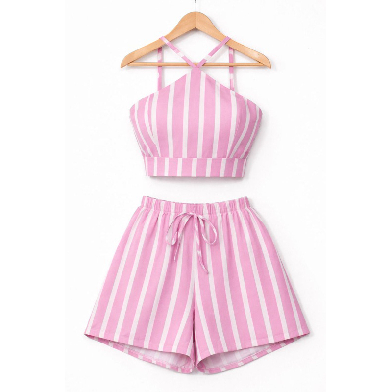 Conjunto Feminino Crepe Leve Verão 2026 – Conjunto Casual Elegante Fresquinho Moda Feminina