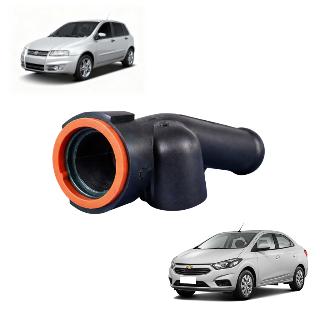 Conexão Suporte Tubo Água Coletor Admissão Fiat e GM Onix Cela Palio Stilo 1.8 Gm