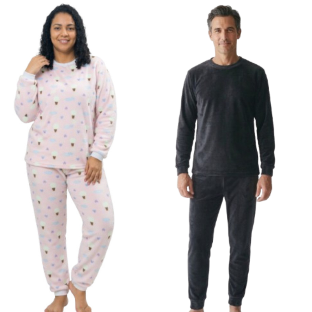 Pijama Quentinho Ultrasoft Fleece Adulto Masculino/feminino