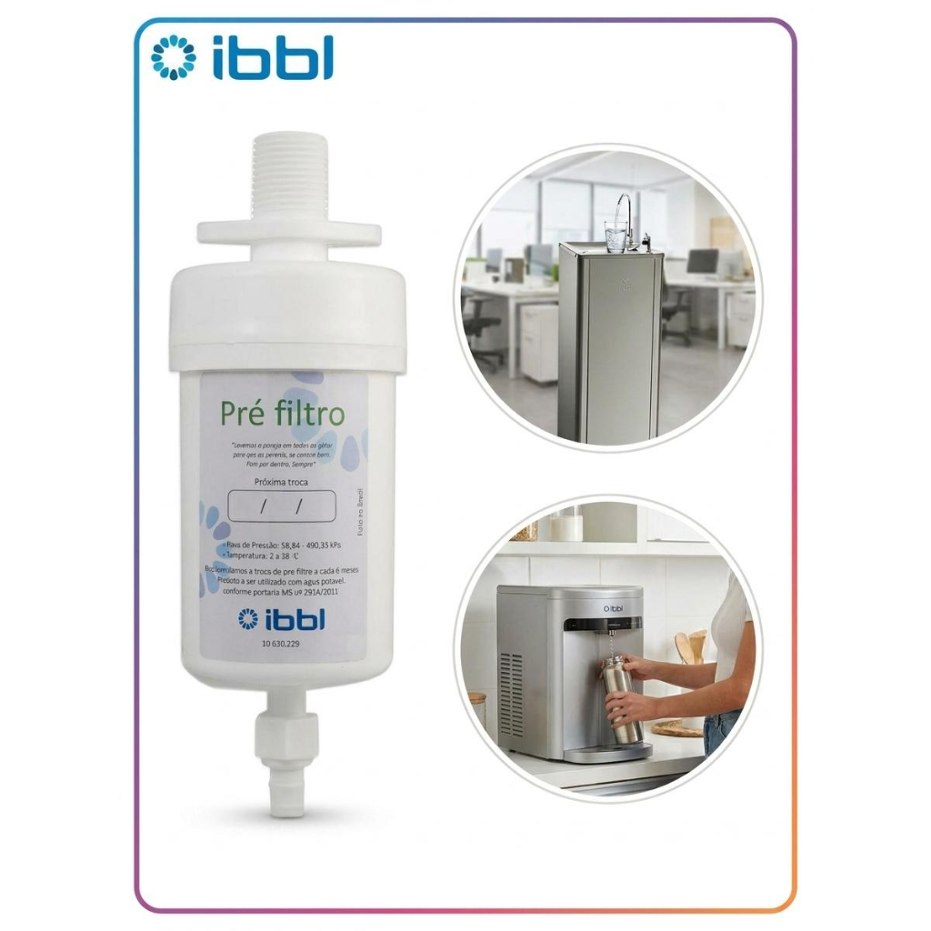 Refil Pre Filtro Astec Ibbl Original Para Bebedouro Bag 40 E 80 Elemento Filtrante Tripla Filtragem