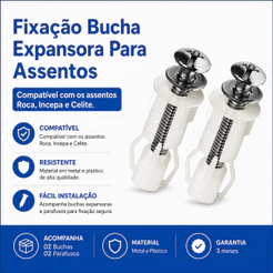 Parafuso Fixação Bucha Expansora Para Assentos Roca incepa e celite - Original