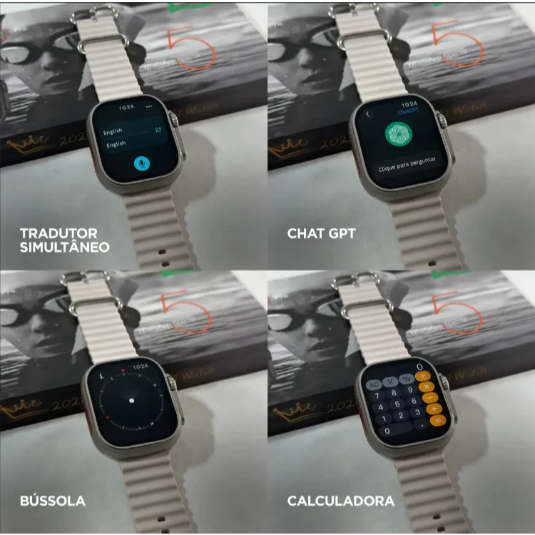 Smartwatch 2026 Ultra 5 Pro Amoled à Prova D'água — foto 5