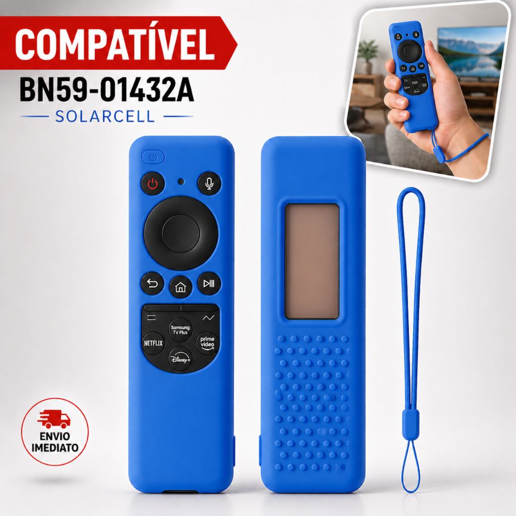Capinha de  silicone para controle TV Samsung à prova de choque