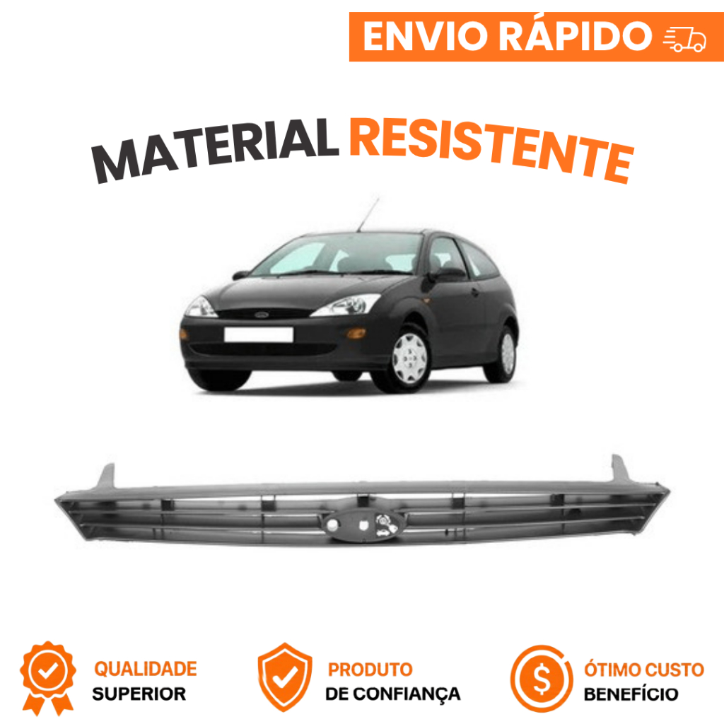 Grade Radiador Ford Focus Gl 1998 1999 2000 2001 2002 03 Filetada