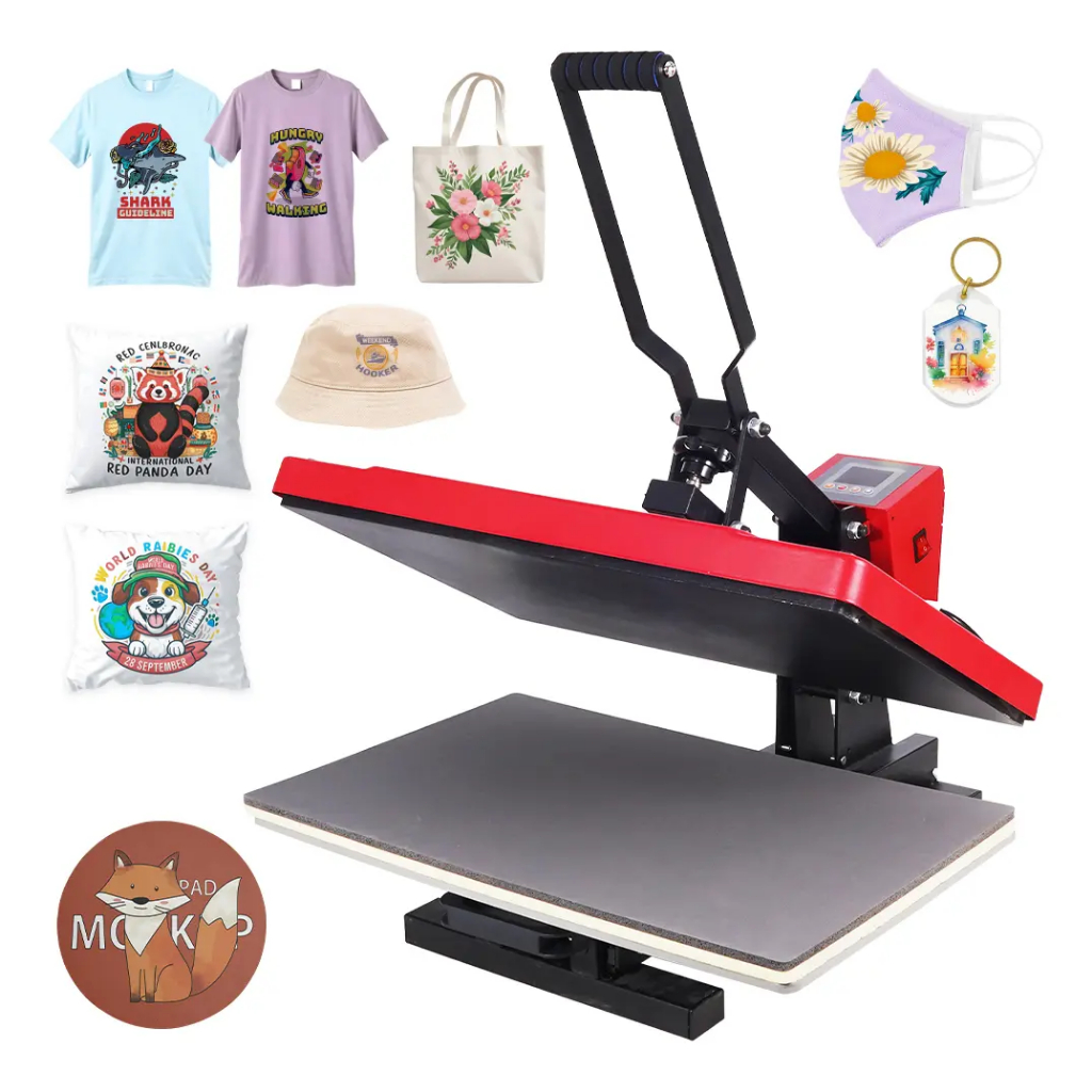 Prensa Térmica Sublimadora Plana Camiseta 40x60cm Vermelho Mecolour